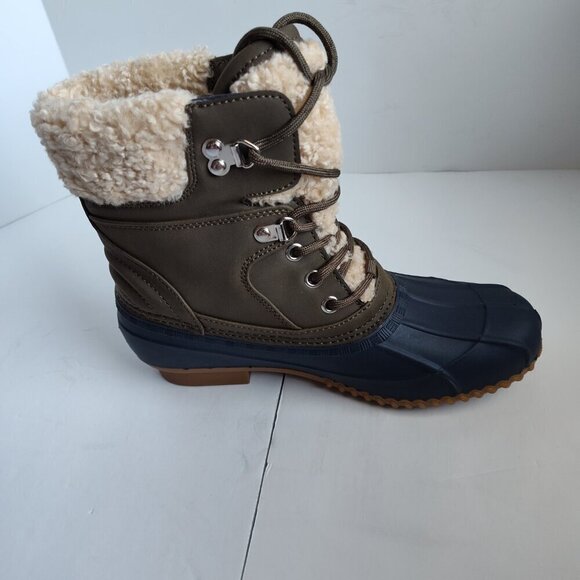 Ladies SZ 7M Tommy Hilfiger Blue/Green Rain/Snow Boots - Picture 5 of 6